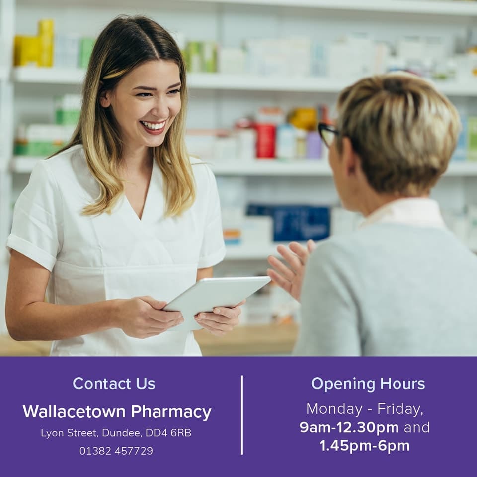 Pharmacist providing consultation to a patient in a professional healthcare setting
